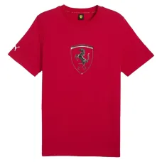 Футболка Ferrari из хлопка с графикой в виде щита Футболка Ferrari из хлопка с графикой в виде щита