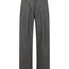 Плиссированные шерстяные брюки