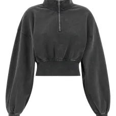 Свитшот с высоким воротником на молнии до половины Свитшот с высоким воротником на молнии до половины