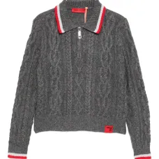 Джемпер с косами