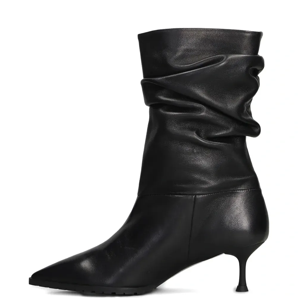 Ботфорты с драпировкой