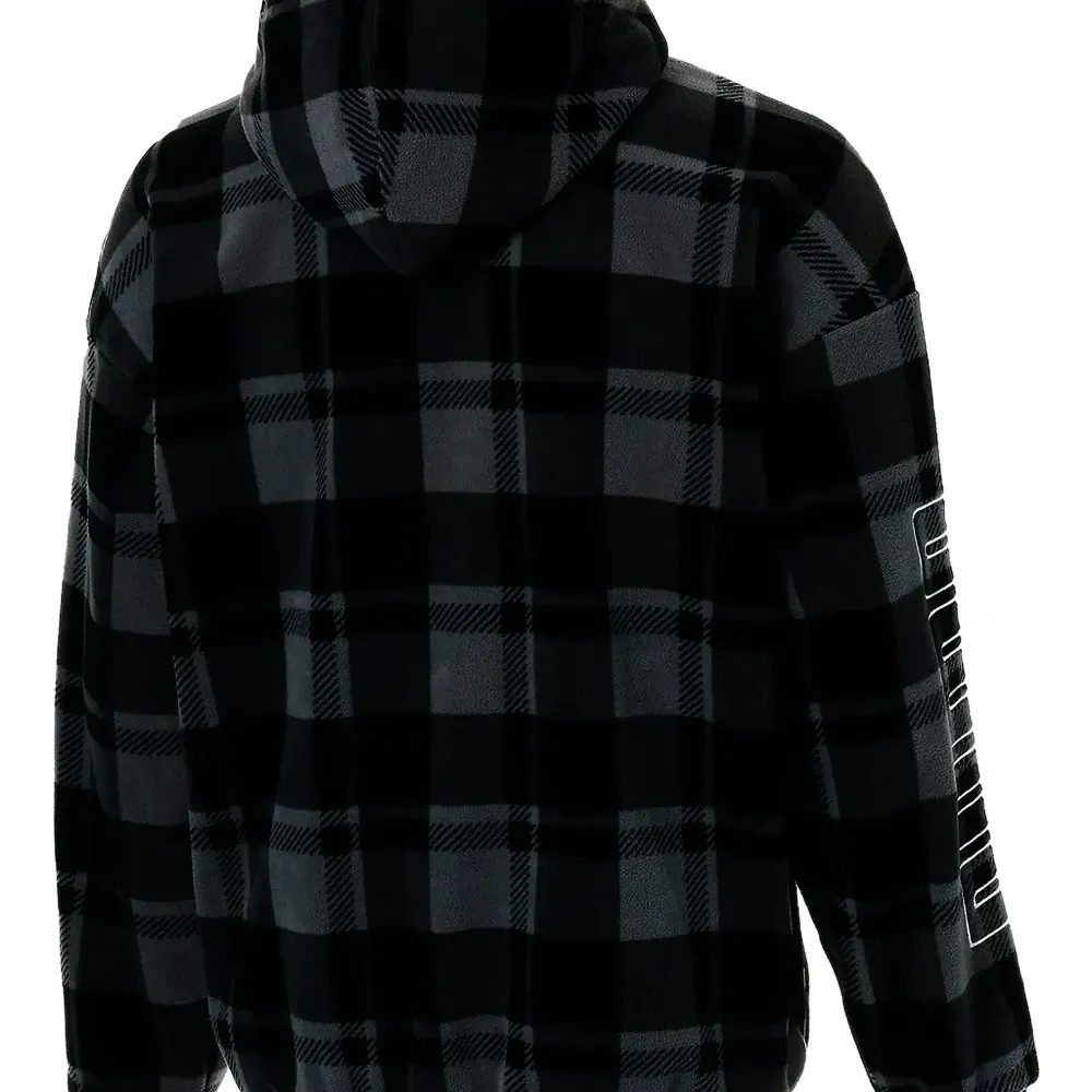 Худи с шнурком и клетчатым узором