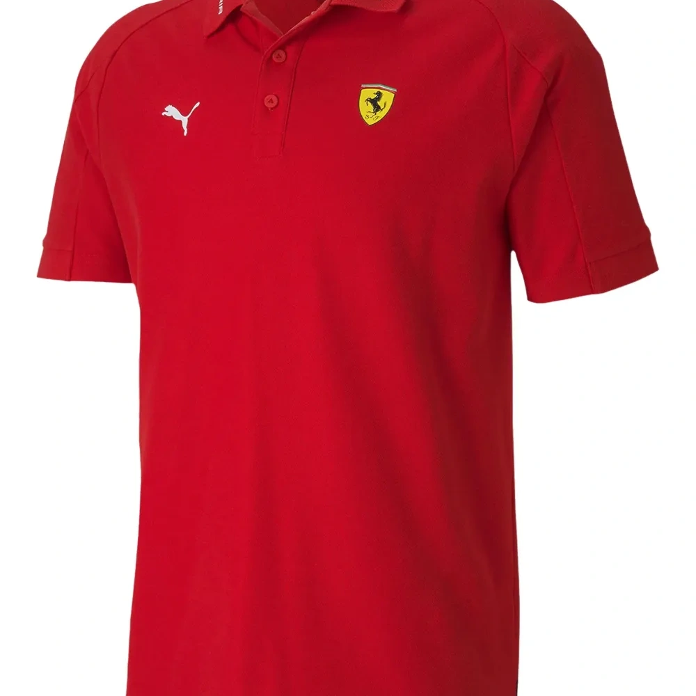 Поло с принтом логотипа Scuderia Ferrari