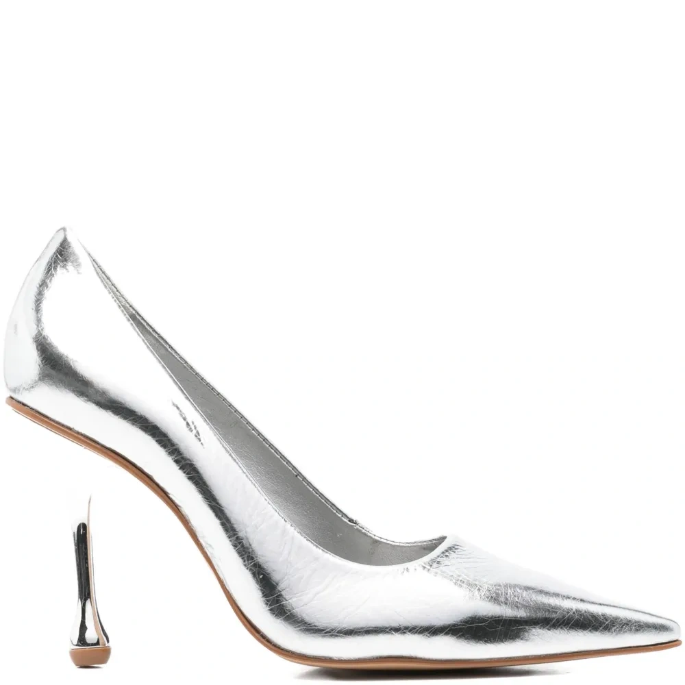 Металлические туфли-лодочки