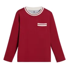 Футболка с карманом и полосками