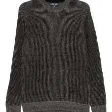 Полосатый вязаный джемпер в рубчик Полосатый вязаный джемпер в рубчик