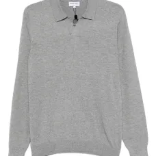 Вязаный свитер с воротником поло Вязаный свитер с воротником поло