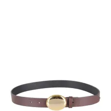 Ремень с овальной пряжкой