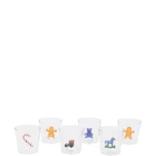 Очки с 3D-декором в рождественском стиле (набор из шести штук)