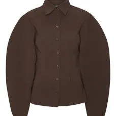 Рубашка с объемными рукавами