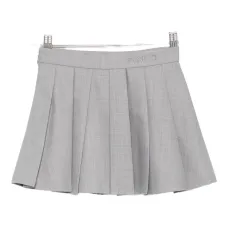 Плиссированная юбка с вышитым логотипом