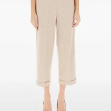 Брюки с манжетами из ткани "ёлочка" Брюки с манжетами из ткани "ёлочка"