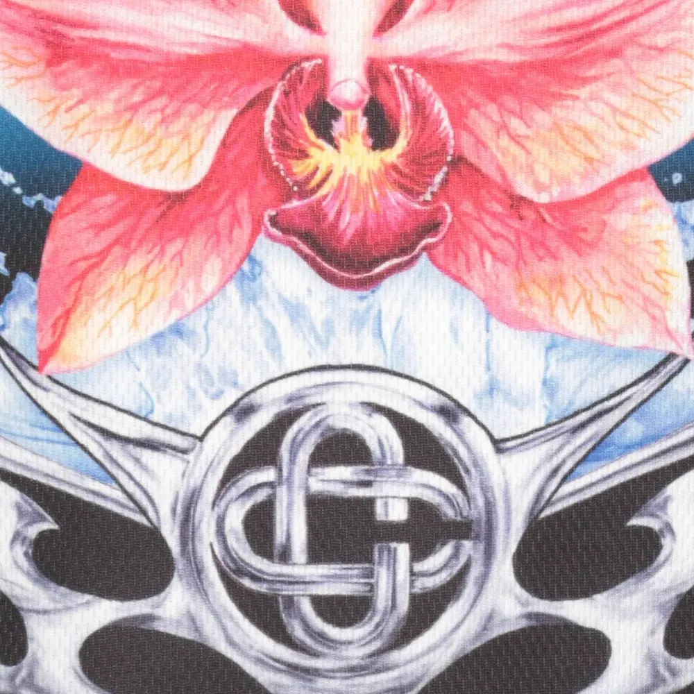 Футболка с длинными рукавами и принтом