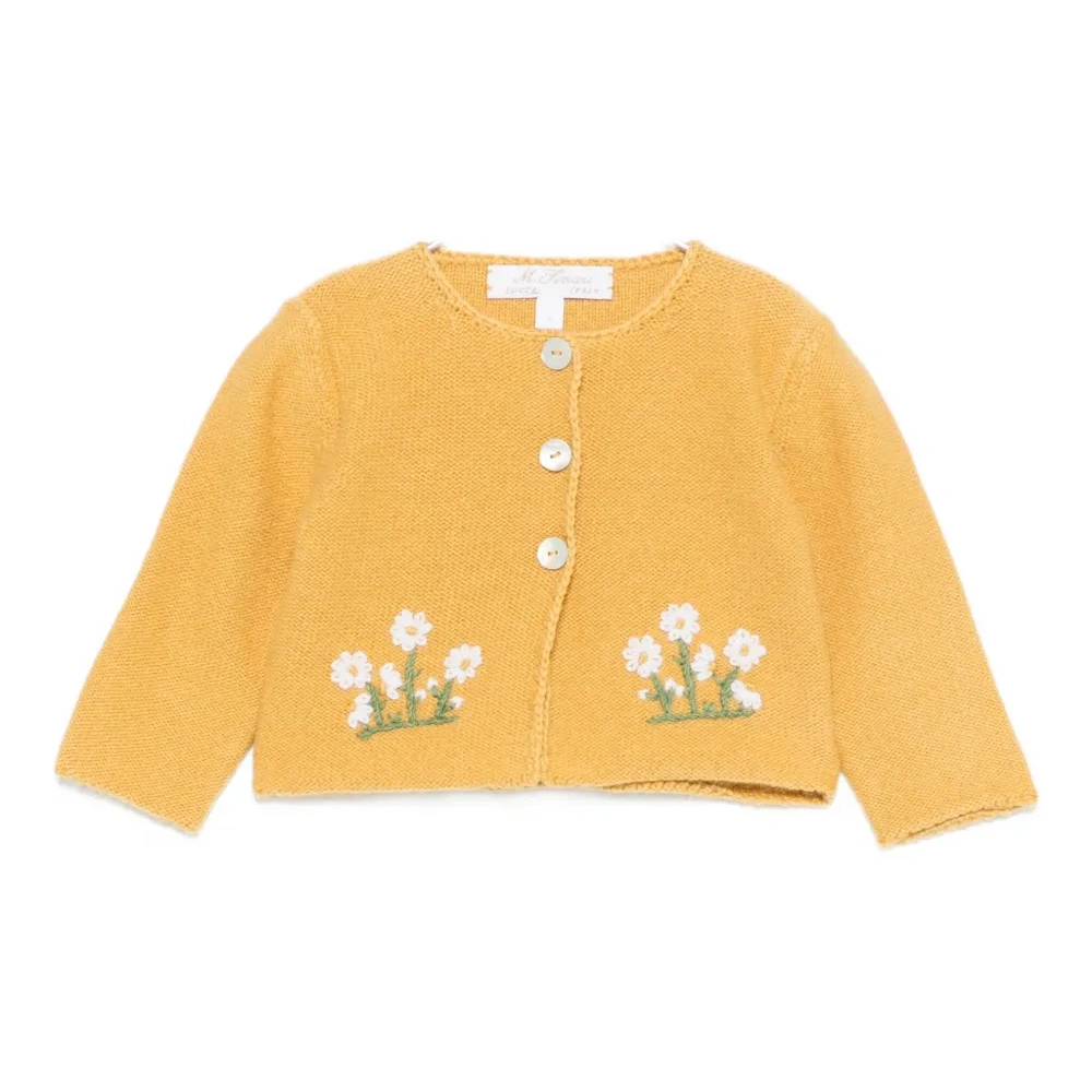 Кардиган с цветочной вышивкой