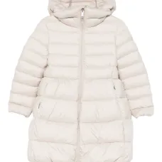 Стёганое пальто с капюшоном