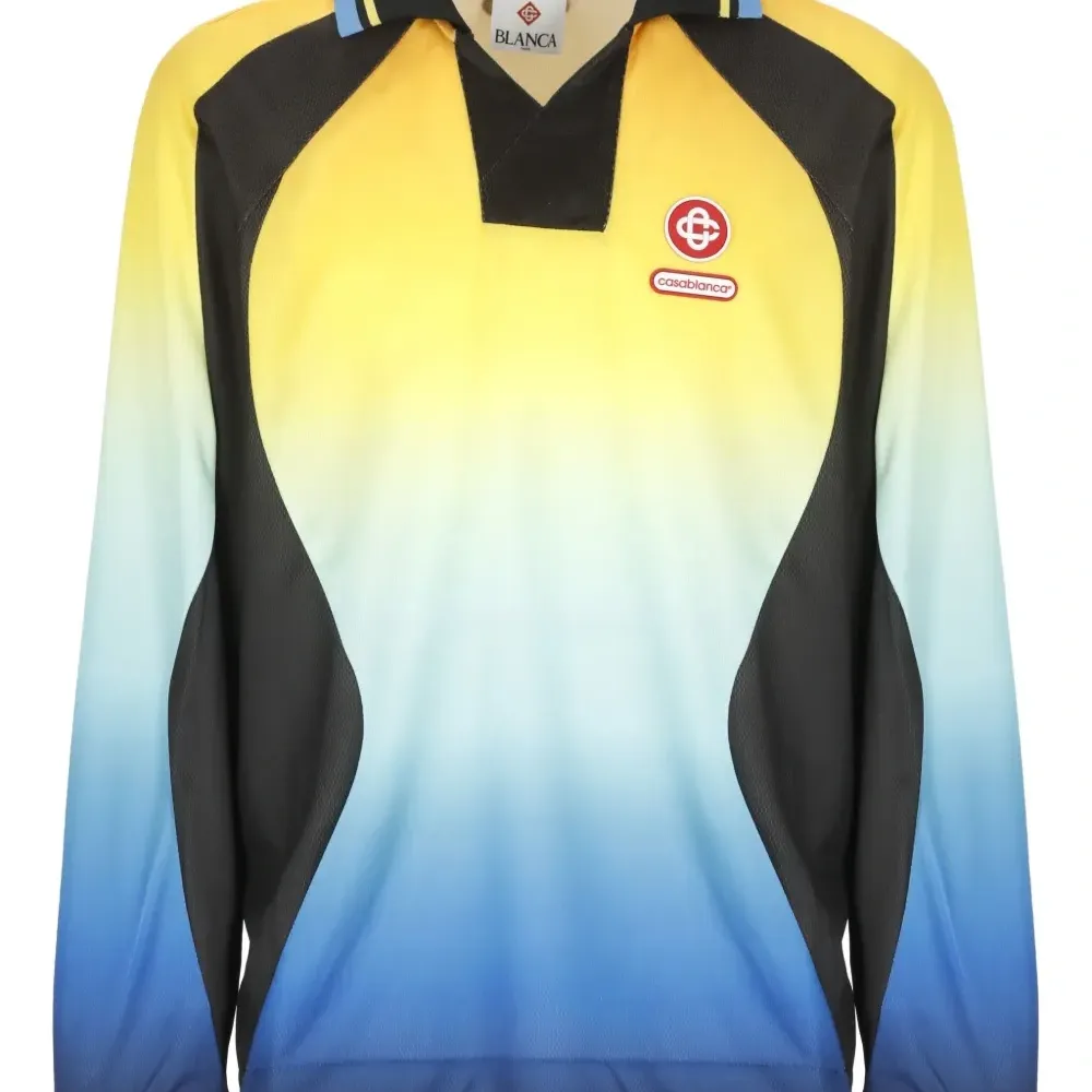 Перфорированная футболка с длинными рукавами