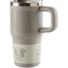 Стакан-термос с соломинкой и ручкой