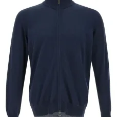 Кардиган на молнии с высоким воротником