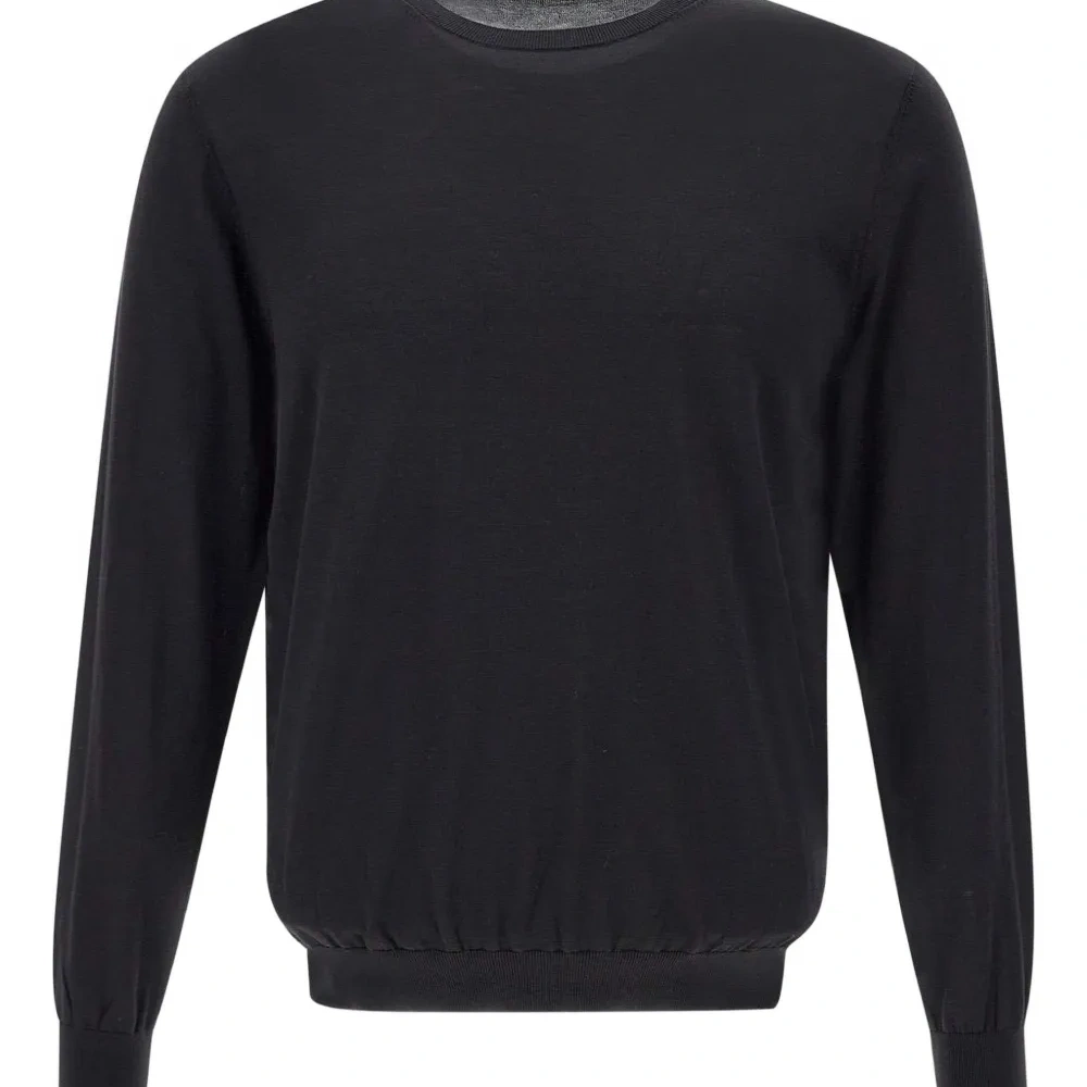 Джемпер с длинными рукавами и круглым вырезом