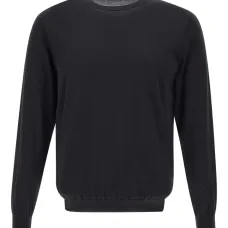 Джемпер с длинными рукавами и круглым вырезом