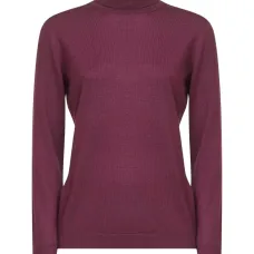 Водолазка из трикотажа в рубчик