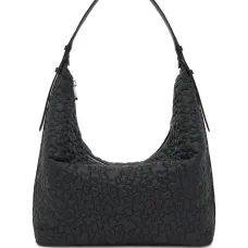 Тиснёная сумка на плечо на молнии