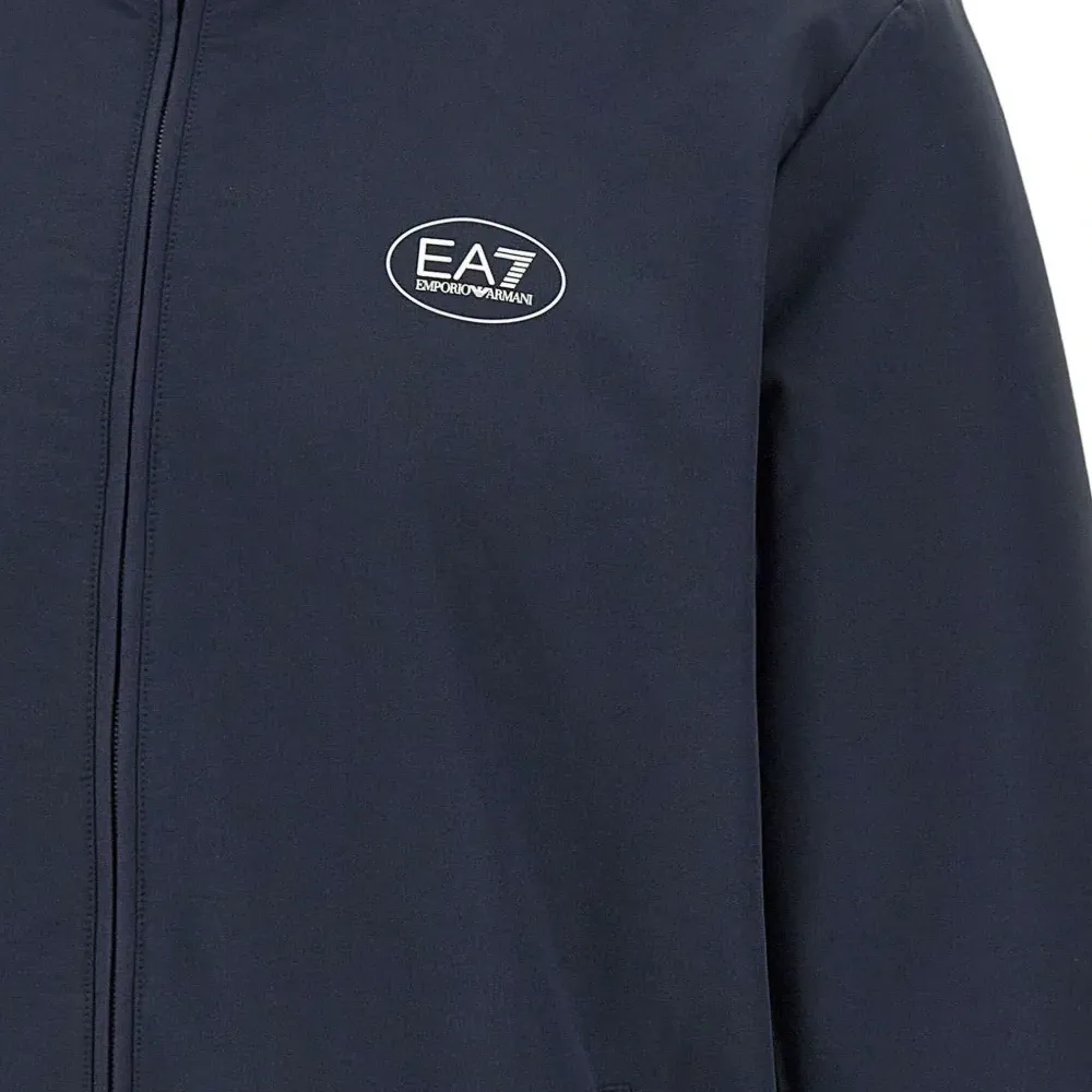 Толстовка на молнии с принтом-логотипом