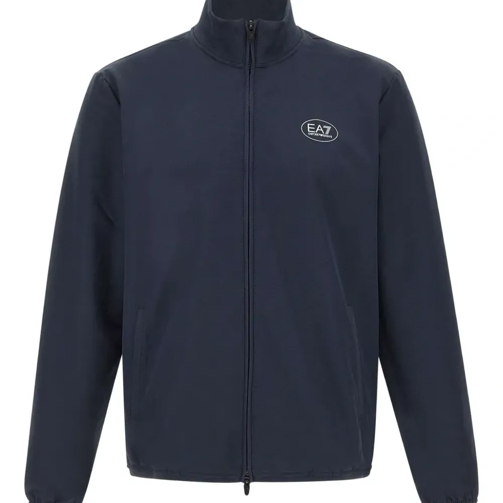 Толстовка на молнии с принтом-логотипом