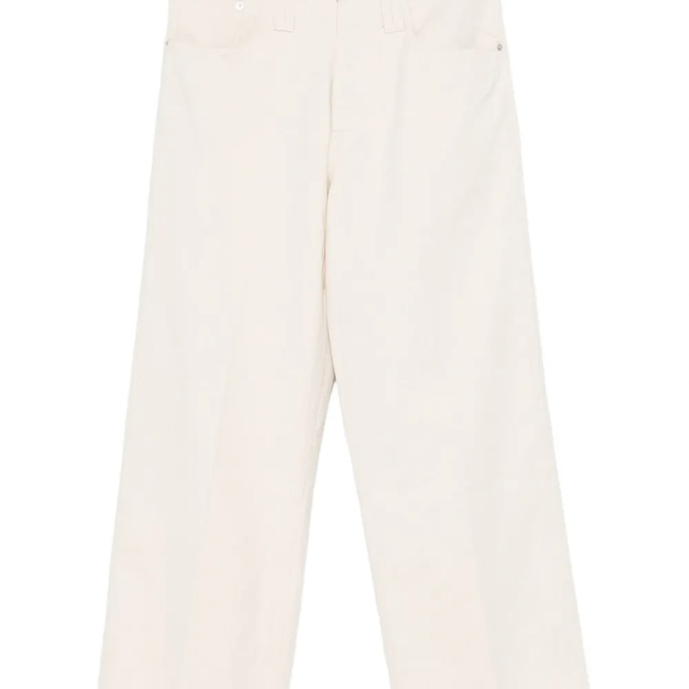 Джинсы с принтом "виноград"