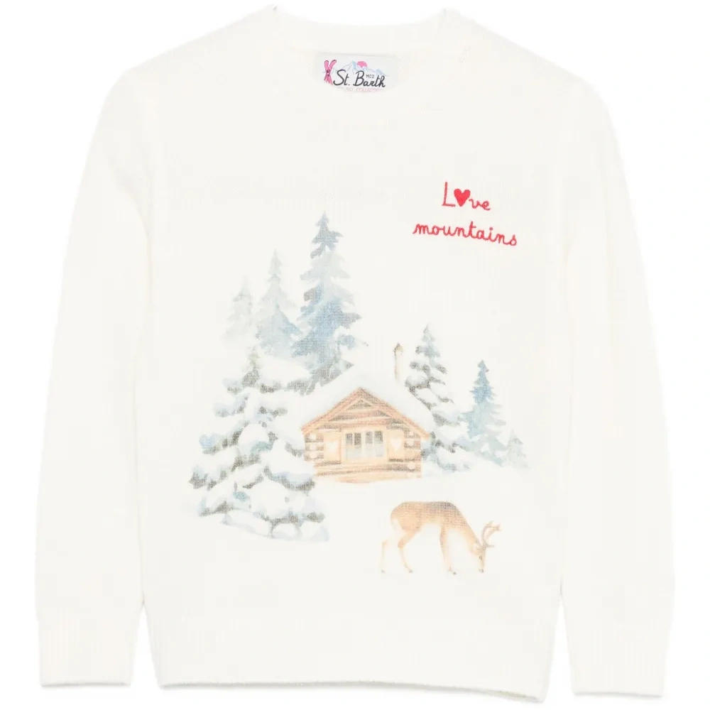 Свитер с графическим принтом