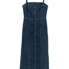 Миди-платье-бюстье с вставками