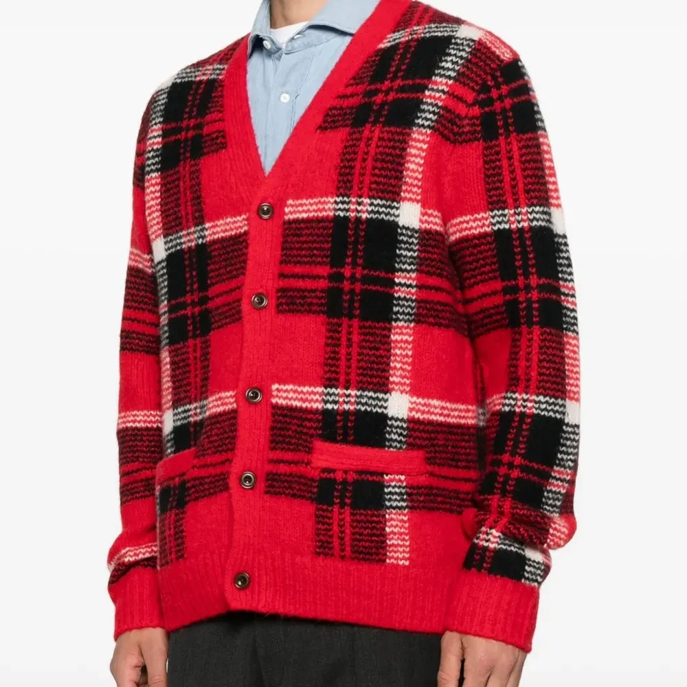 Кардиган в клетку