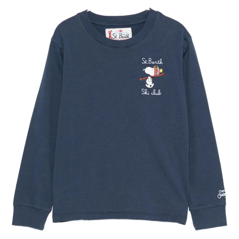 Футболка с длинными рукавами и вышивкой