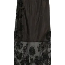 Юбка с цветочной вышивкой