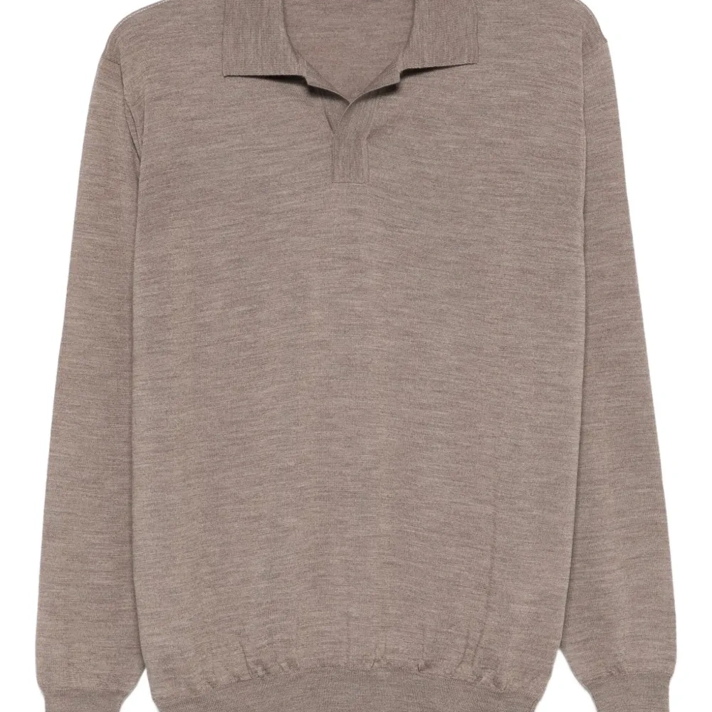 Шерстяная рубашка-поло