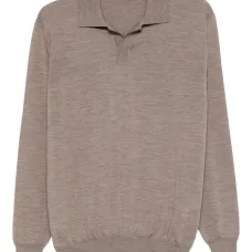 Шерстяная рубашка-поло