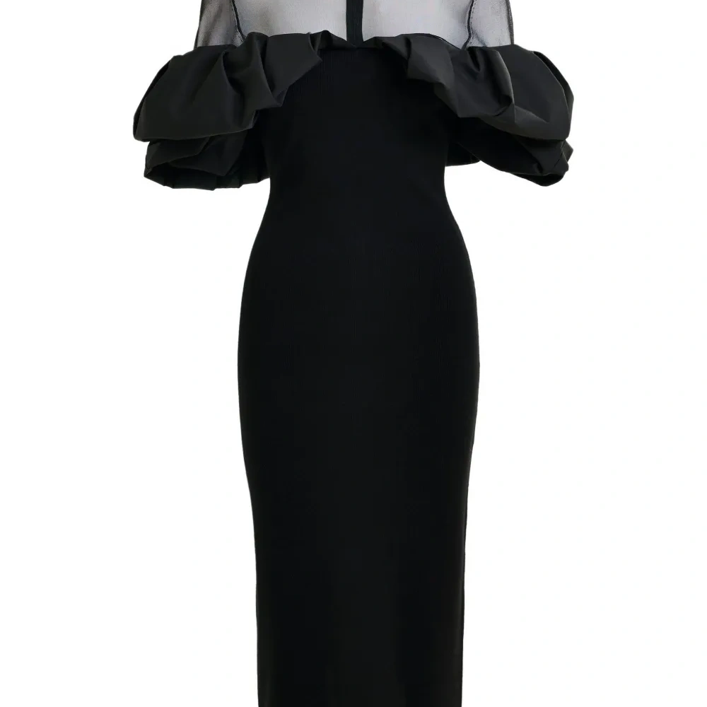 Платье миди Isatis с оборками