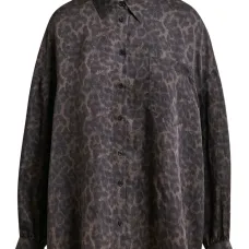 Рубашка Ilorin с оборками и леопардовым принтом