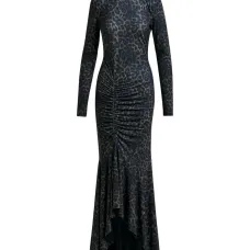 Платье макси Ibys асимметричного кроя со сборками