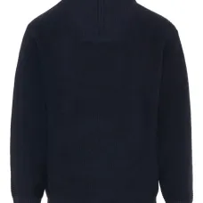 Свитер с высоким воротником и наполовину застежкой-молнией Свитер с высоким воротником и наполовину застежкой-молнией