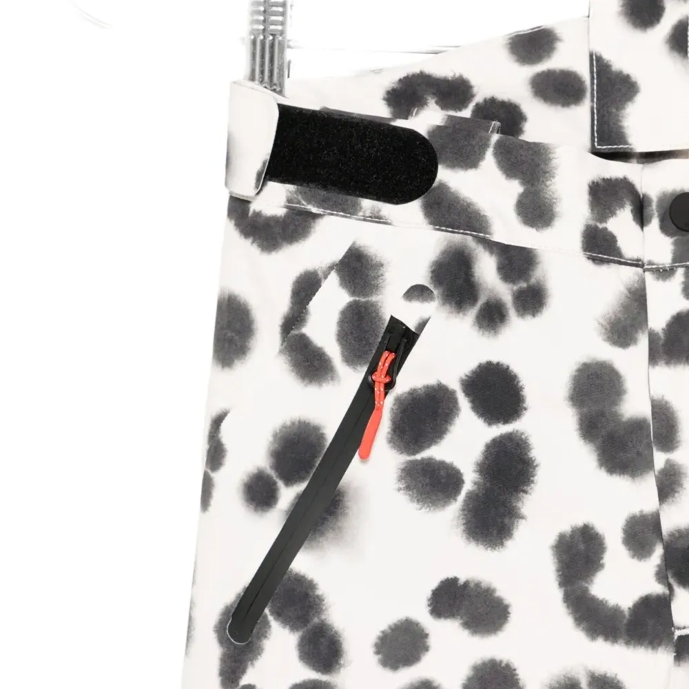 Брюки на молнии с леопардовым принтом