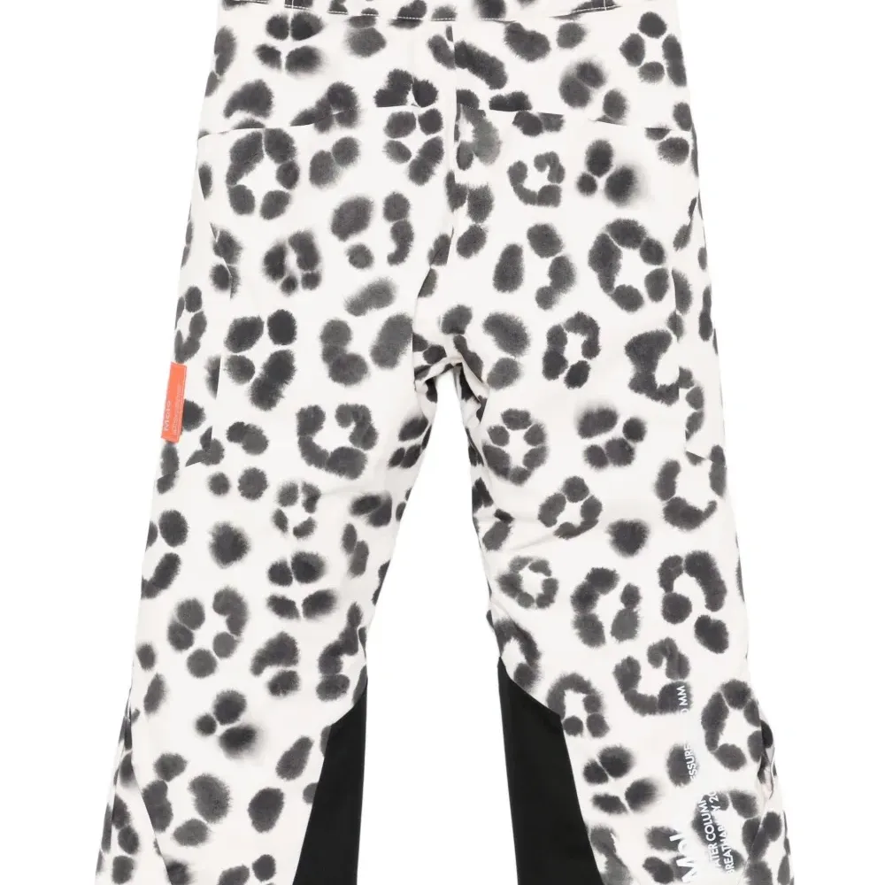 Брюки на молнии с леопардовым принтом