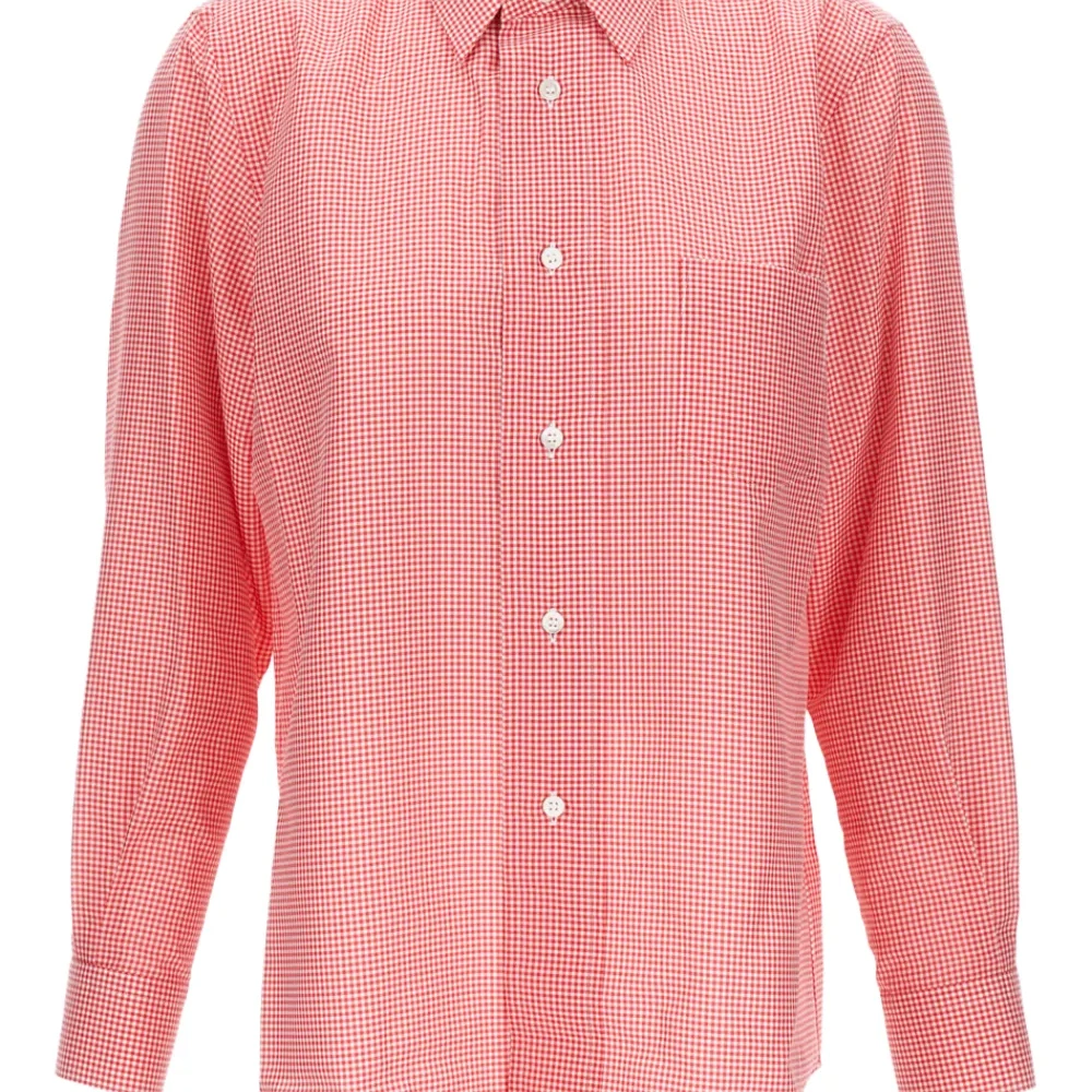 Рубашка в клетку с длинными рукавами