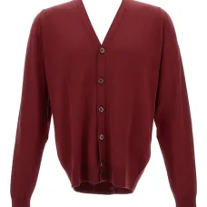 Кардиган на пуговицах с V-образным вырезом