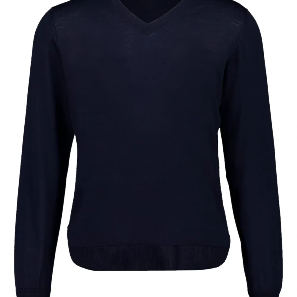 Джемпер с V-образным вырезом и длинными рукавами