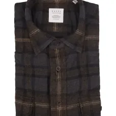 Клетчатая рубашка на пуговицах Клетчатая рубашка на пуговицах