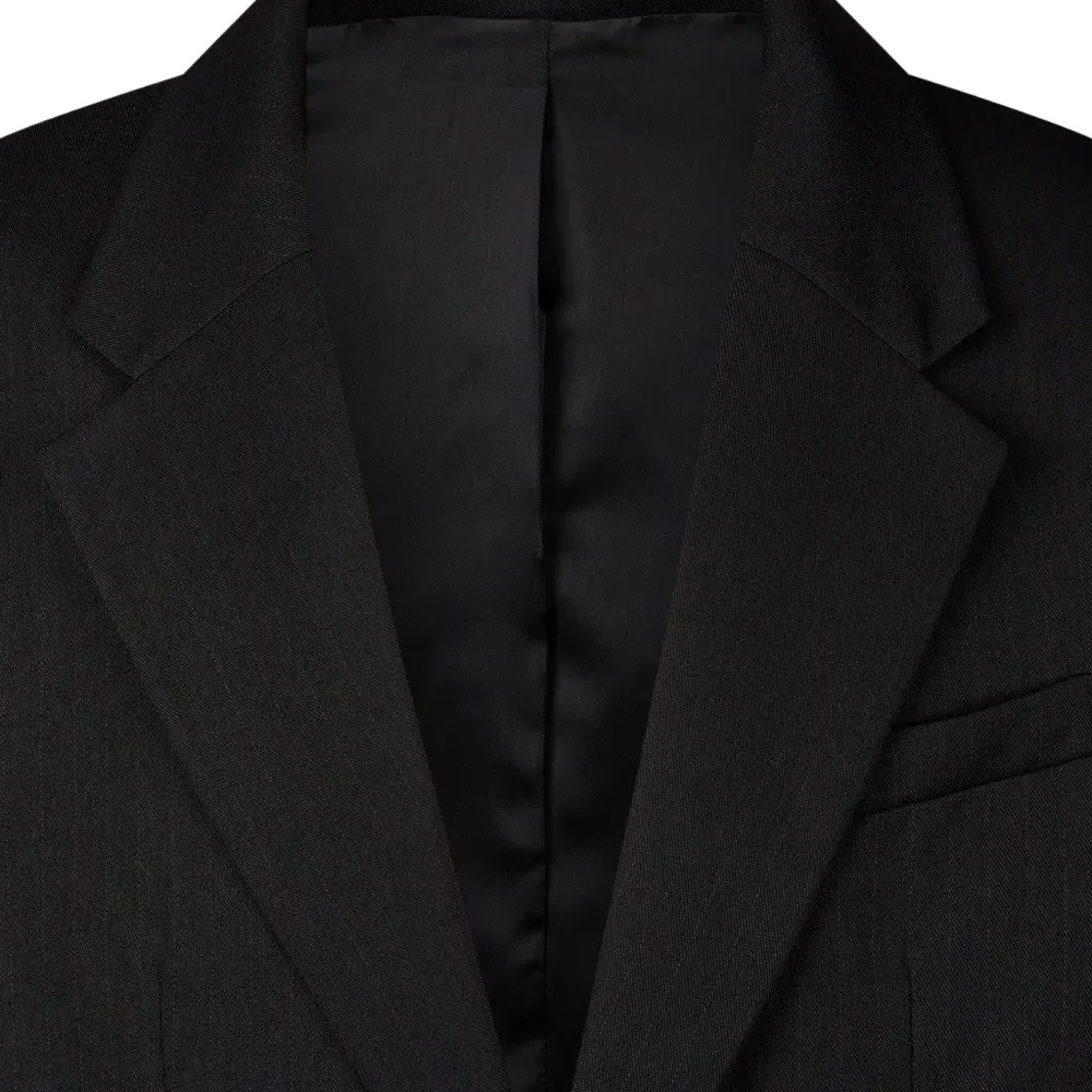 Полосатый однобортный пиджак