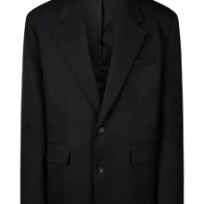 Полосатый однобортный пиджак