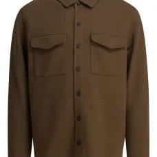 Рубашка-куртка из хлопкового микса