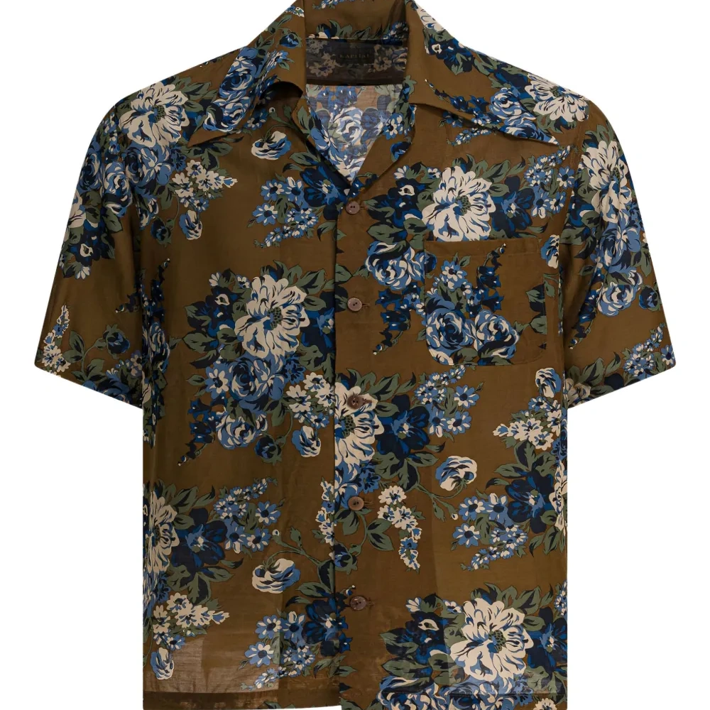 Рубашка с цветочным принтом